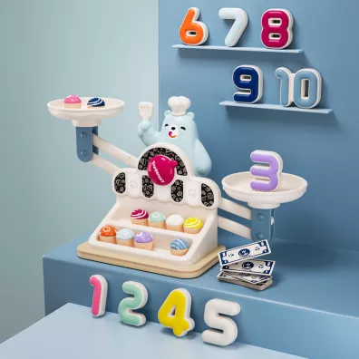 Zabawka edukacyjna G�odny Mi� Waga szalkowa Montessori - 36 m+ Top Bright
