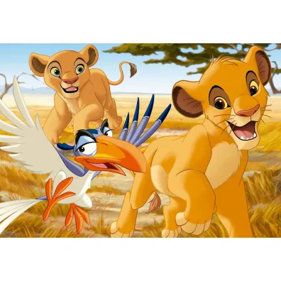 Puzzle drewniane 2x25 Kr�l Lew 112757 Educa