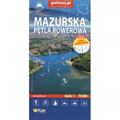 Mazurska Ptla Rowerowa 1:70 000 laminowana