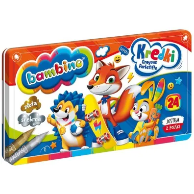 St. Majewski Kredki + temper�wka 24 szt.