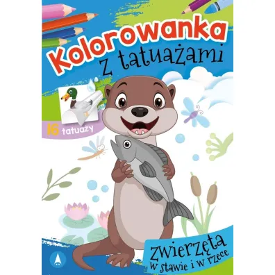 Kolorowanka z tatua�ami. Zwierz�ta w stawie