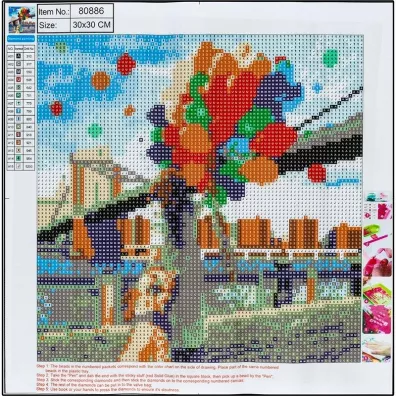 Centrum Diamentowa mozaika - Pe�na - Bridge 30x30cm