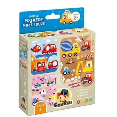 CzuCzu Puzzle Pojazdy ma�e i du�e 2+ Bright Junior Media