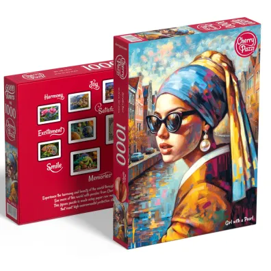 Puzzle 1000 el. Girl with a Pearl CherryPazzi