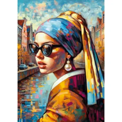 Puzzle 1000 el. Girl with a Pearl CherryPazzi