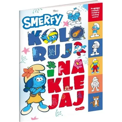 Smerfy. Koloruj i naklejaj