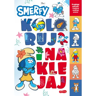 Smerfy. Koloruj i naklejaj