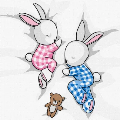 Malowanie po numerach - S�odkie sny 2 Kids 25x25cm Ideyka