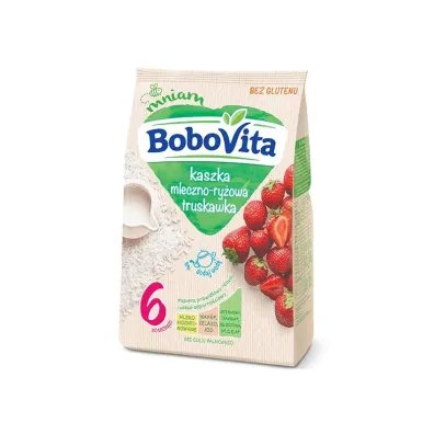 BoboVita Kaszka mleczno-ry�owa truskawka po 6. miesi�cu 230 g