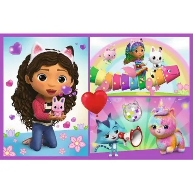 Puzzle 2x70 el. Baw si� z Gabby. Koci Domek Gabi Trefl