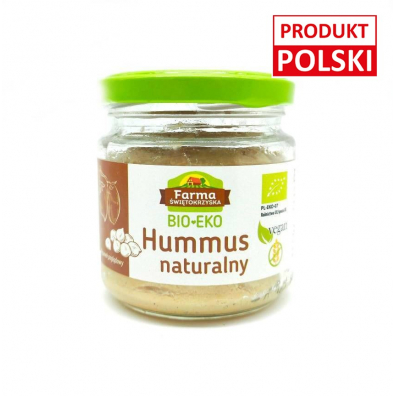 Farma witokrzyska Hummus naturalny bezglutenowy 160 g Bio