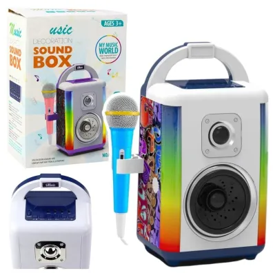 LeanToys Zestaw muzyczny Sound Box nagrywanie led