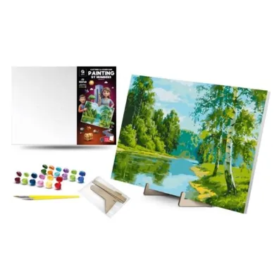 Qbee Malowanie po numerach - Brzozowa kraw�d� 40x50cm