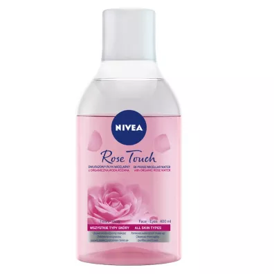 Nivea Rose Touch micelarny p�yn dwufazowy z organiczn� wod� r�an� 400 ml