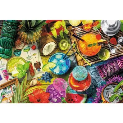 Puzzle drewniane 501 el. Kolorowe koktajle Trefl