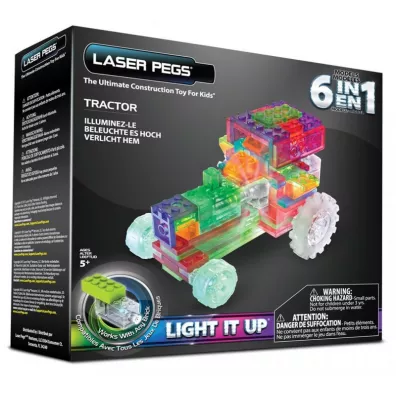Klocki Laser Pegs 6w1 Tractor