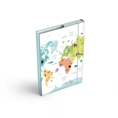 MFP Teczka skrzyd�owa z gumk� A5 Maps