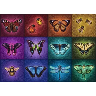 Puzzle 1000 el. Pi�kne skrzydlate owady Ravensburger