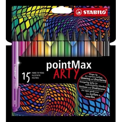 Cienkopis Pointmax Arty 15 kolorw STABILO