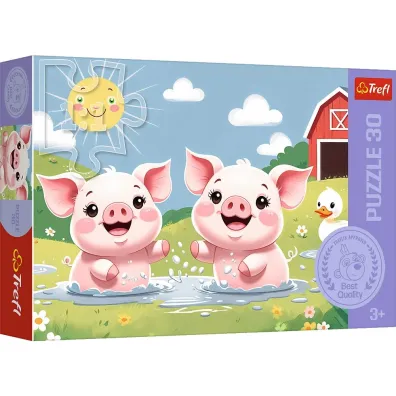 Puzzle 30 el. Weso�e �ycie na wsi Trefl