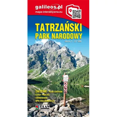 Mapa turystyczna Tatrzaski Park Narodowy 1:27 000