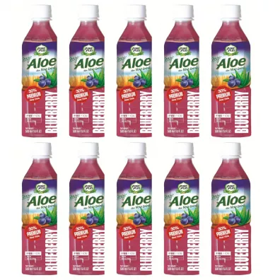 Pure Plus Napj z aloesem - Jagoda Zestaw 10 x 500 ml