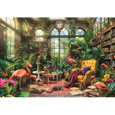 Puzzle 1000 el. HQ The Greenhouse Library Clementoni