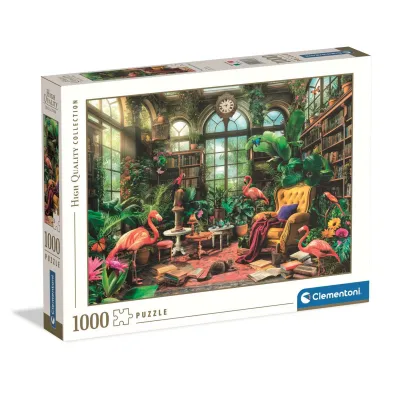 Puzzle 1000 el. HQ The Greenhouse Library Clementoni