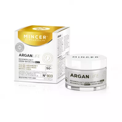 Mincer Pharma Argan Life regenerujcy krem-maska do twarzy No.803 50 ml