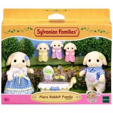 Sylvanian Families Rodzina krlikw Flora Rabbit Family 5735