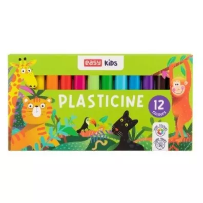 Easy Stationery Plastelina szkolna 12 kolor�w EASY 12 szt.