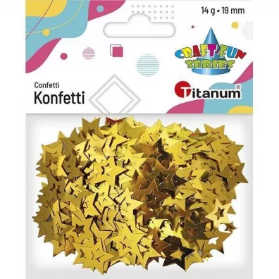 Titanum Konfetti Gwiazdki z�ote 14g