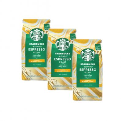 Starbucks Blonde Roast Espresso Kawa ziarnista Zestaw 3 x 200 g