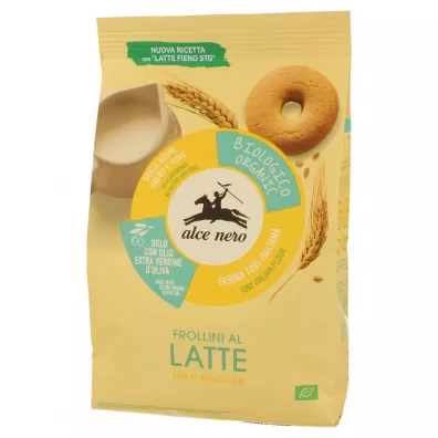 Alce Nero Ciastka mleczne z oliw z oliwek extra virgin (14 %) 250 g Bio