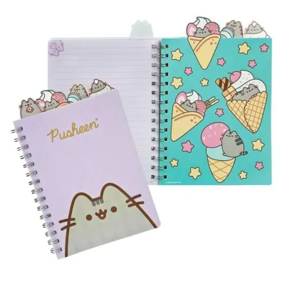 Notatnik A5 na spirali Pusheen ozdobny PUSE0597