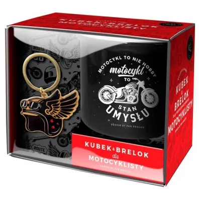 Pan Dragon Zestaw kubek + brelok Hobby-Motocykl