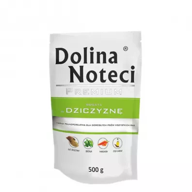 Dolina Noteci Premium Mokra karma dla psa bogata w dziczyzn saszetka 500 g