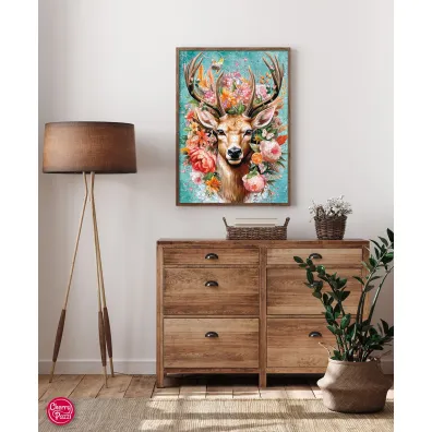 Puzzle 1000 el. Flower Deer CherryPazzi