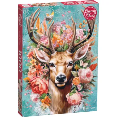Puzzle 1000 el. Flower Deer CherryPazzi