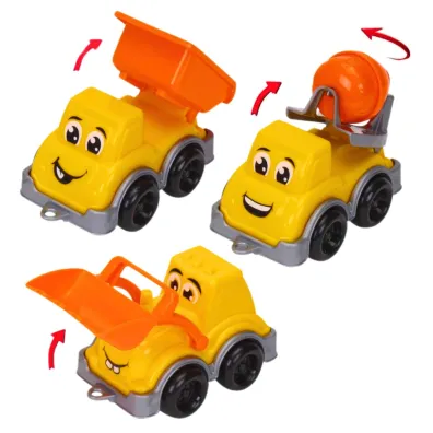 Miniaturowe pojazdy budowlane 3szt Technok