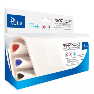 Tetis cierak magnetyczny + 3 markery suchocieralne