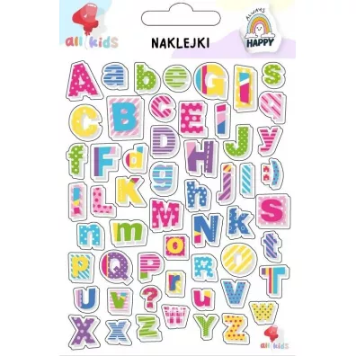 All4Kids Naklejki dla dzieci Kolorowe literki