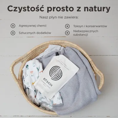 Kit and Kin Naturalny P�yn do prania, bezzapachowy 1 l