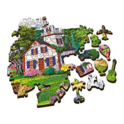 Puzzle drewniane 501 el. Letnia przysta� Trefl