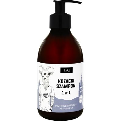 LaQ Kozacki szampon 1w1 przeciwupieowy z wycigiem z drzewa herbacianego i kompleksem dwunastu zi 300 ml