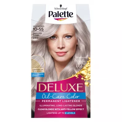 Palette Deluxe Oil-Care Color farba do w�os�w trwale koloryzuj�ca z mikroolejkami 240 (10-55) Ch�odny Blond