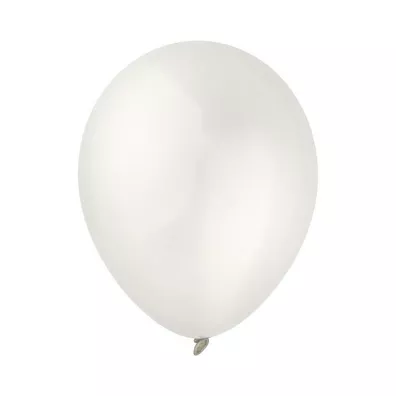 Decomex Balony metallic Pearl White 100 szt.
