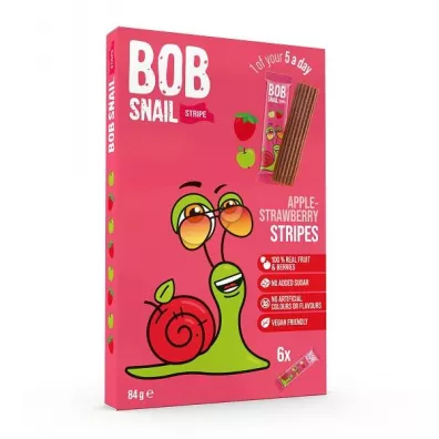 Bob Snail Przekska jabko-truskawka 84 g