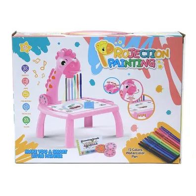 Projektor na baterie wymienne obrazki, akcesoria Adar