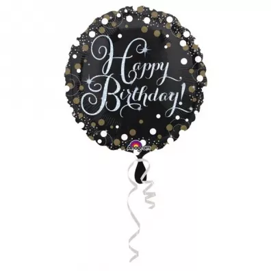 Amscan Balon foliowy Sparkling Birthday standard 43cm